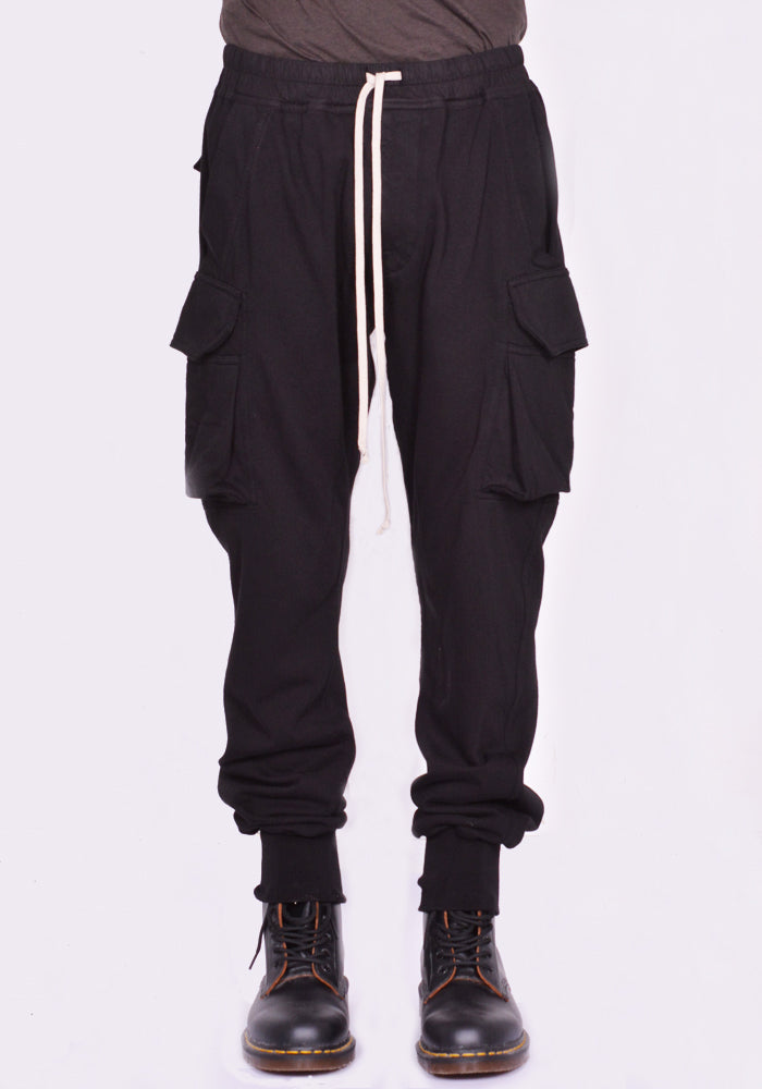 RICK OWENS DRKSHDW MASTODON CUT PANTS BLACK FW24 | DOSHABURI Shop
