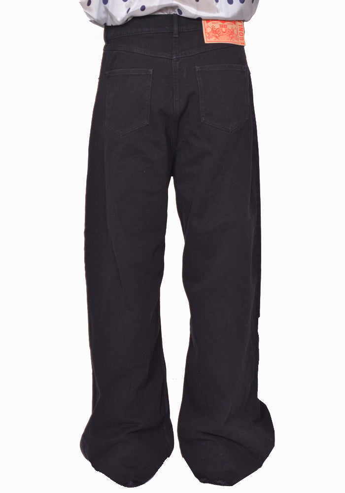 パンツ EGONlab. BAGGY DENIM PANT EGONLAB. DN006C BAGGY DENIM PANTS BLACK SS25 | 50%OFF SALE
