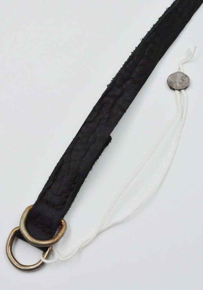 GUIDI BLT0 UNISEX BISON FULL GRAIN LEATHER BELT BLACK | DOSHABURI Shop