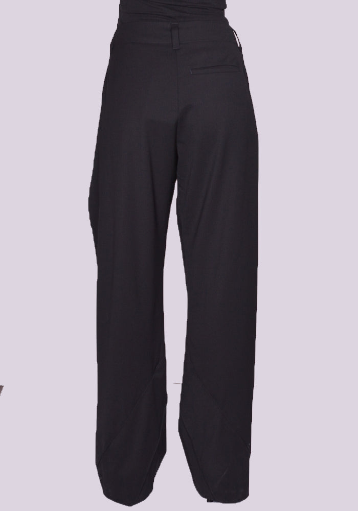 KIKO KOSTADINOV VENARI TROUSER CROW BLACK FW24 | 50%OFF SALE