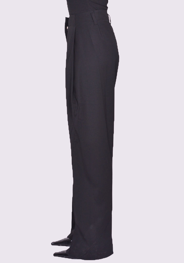 KIKO KOSTADINOV VENARI TROUSER CROW BLACK FW24 | 50%OFF SALE