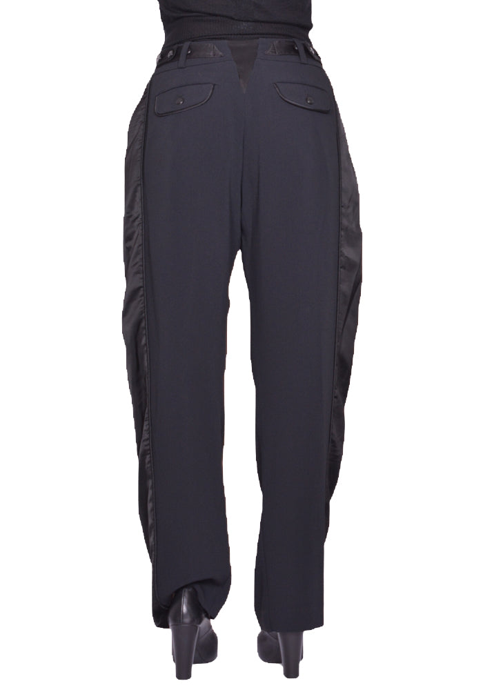 KIKO KOSTADINOV WOMEN CAUDA PLEATED TROUSERS BLACK SS25 | 50%OFF