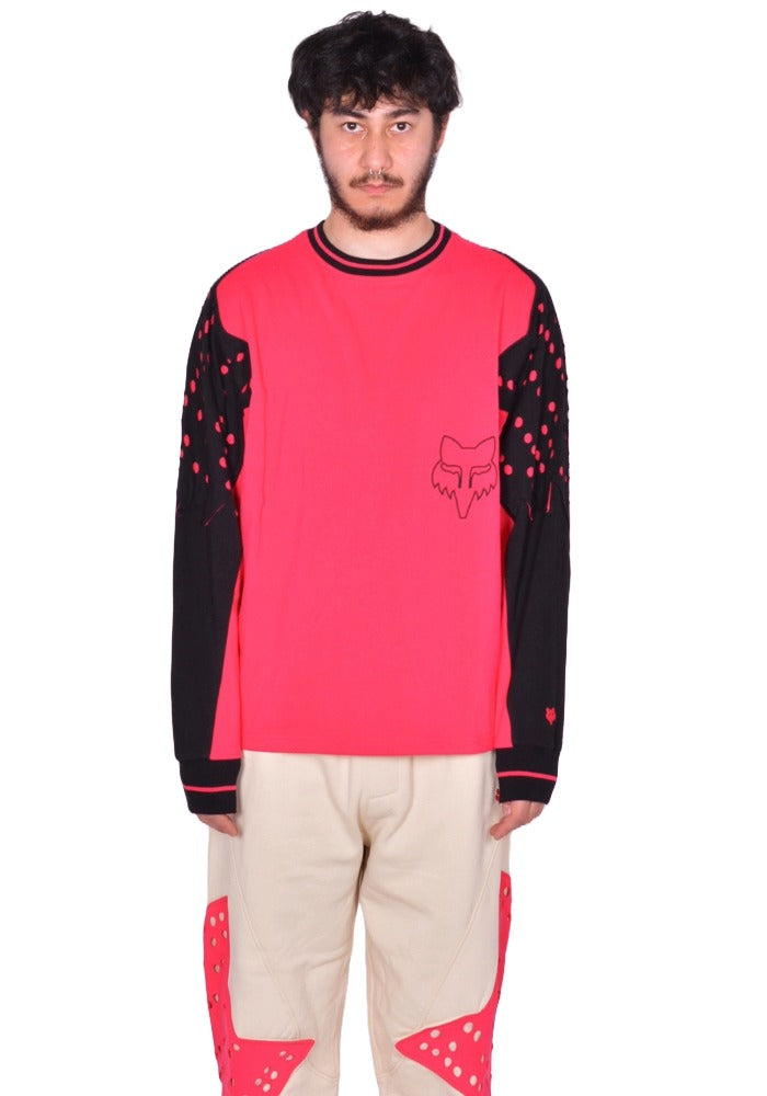 KIKO KOSTADINOV x FOX LAB PERFORATED LONG SLEEVE T-SHIRT PINK FW25