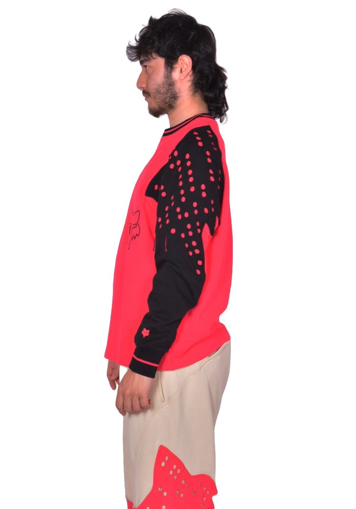 KIKO KOSTADINOV x FOX LAB PERFORATED LONG SLEEVE T-SHIRT PINK FW25