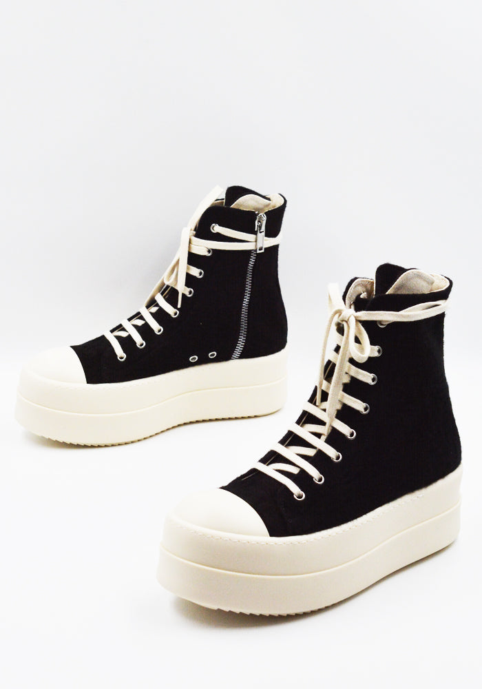 RICK OWENS DRKSHDW DOUBLE BUMPER SNEAKERS BLACK/MILK | DOSHABURI Shop