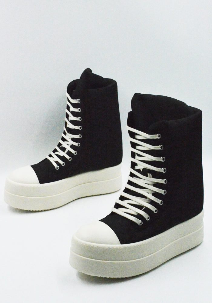 RICK OWENS DRKSHDW MEGA BUMPER JUMBO SNEAKERS BLACK SS26 | DOSHABURI