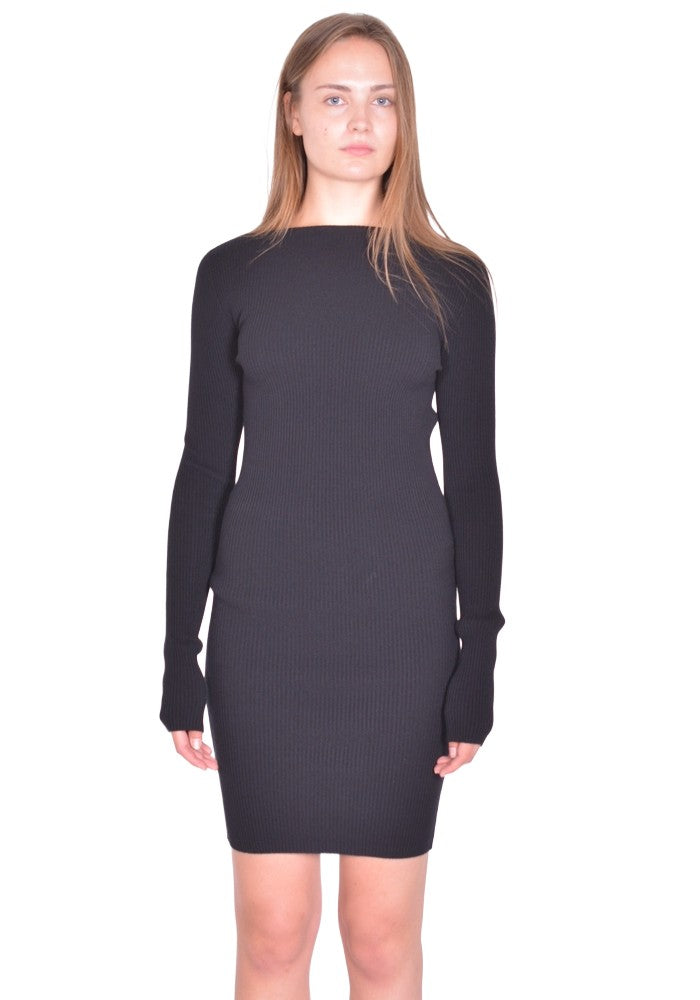 RICK OWENS WOMEN AL DRESS BLACK SS26