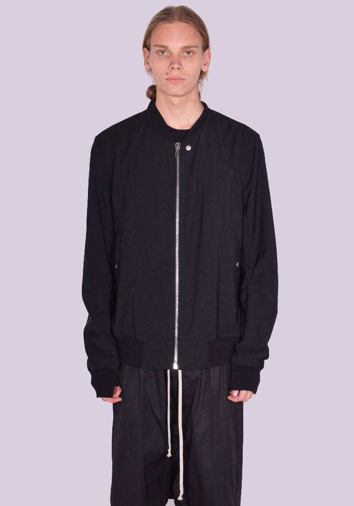 RICK OWENS CLASSIC FLIGHT JACKET BLACK FW24 | DOSHABURI Online Shop