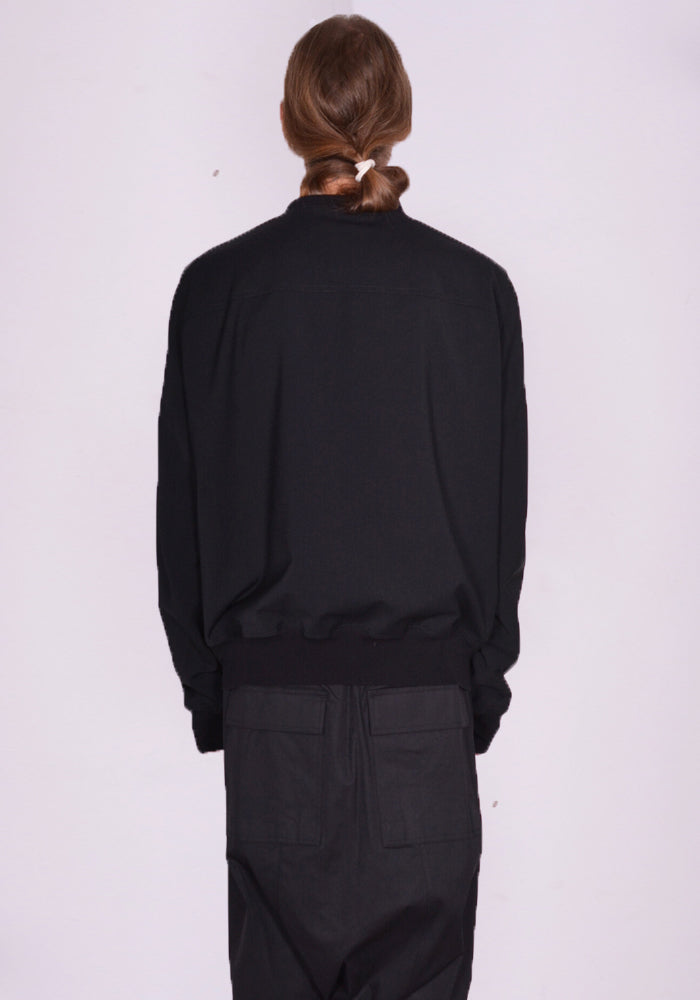 RICK OWENS CLASSIC FLIGHT JACKET BLACK FW24 | DOSHABURI Online Shop