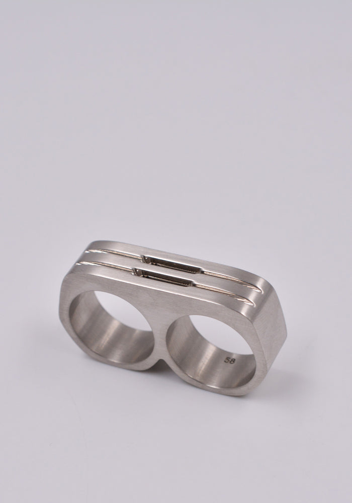 RICK OWENS MEN DOUBLE GRILL RING PALLADIO SS24 | DOSHABURI Online Shop