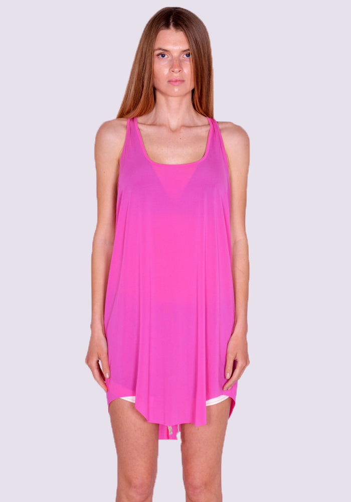 トップス Rick Owens Flyproof Tunic Hot pink RICK OWENS LOOSE TANKTOP HOT PINK SS23 | 50%OFF SALE | DOSHABURI Shop