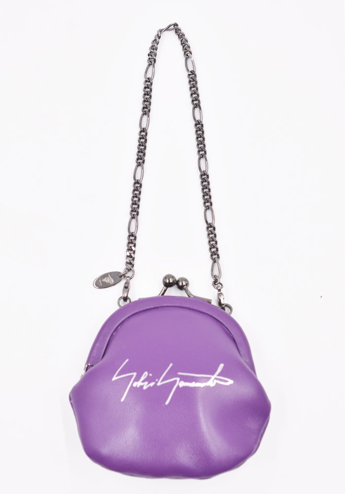 YOHJI YAMAMOTO DISCORD COIN NECKLACE SHEEP SKIN PURPLE | 50%OFF