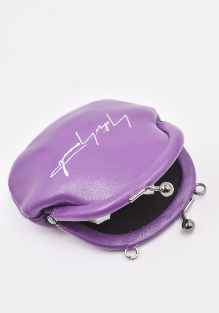 YOHJI YAMAMOTO DISCORD COIN NECKLACE SHEEP SKIN PURPLE | 50%OFF SALE