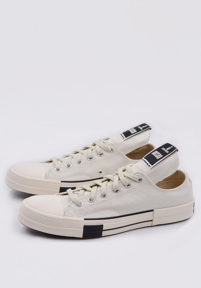 RICK OWENS DRKSHDW x CONVERSE DRKSTAR OX WHITE SS22 | 50%OFF SALE