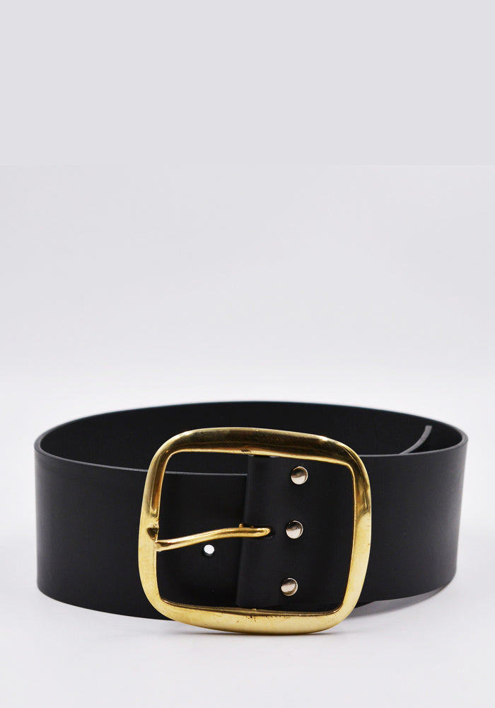 CHARLES JEFFREY LOVERBOY STUDDED WIDE BELT BLACK SS22 | l30%OFF