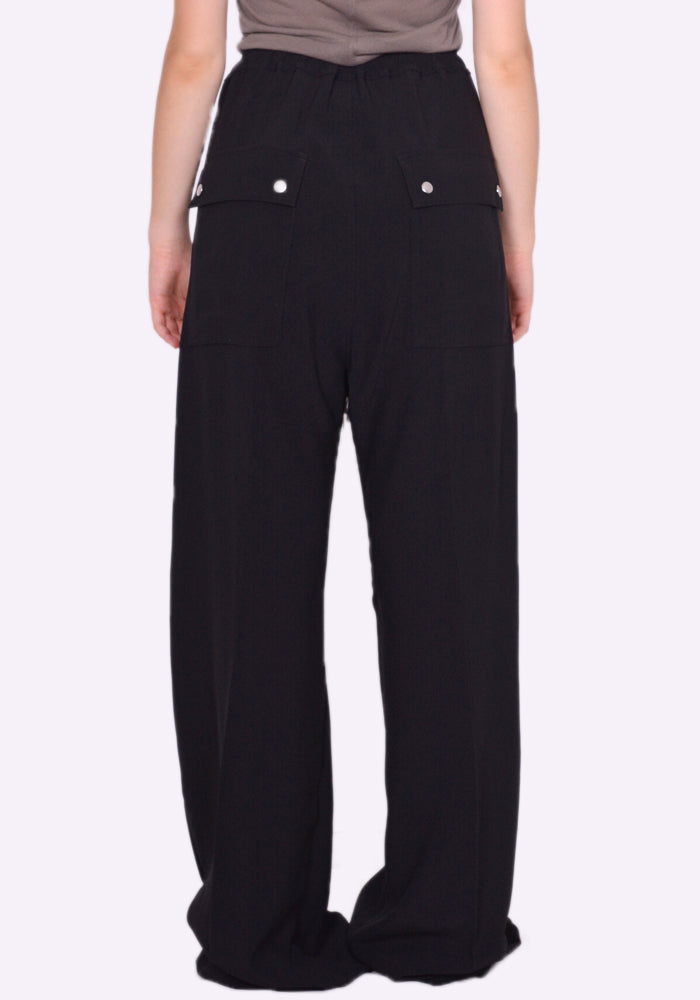 RICK OWENS GETH BELAS DRAWSTRING PANTS BLACK FW22