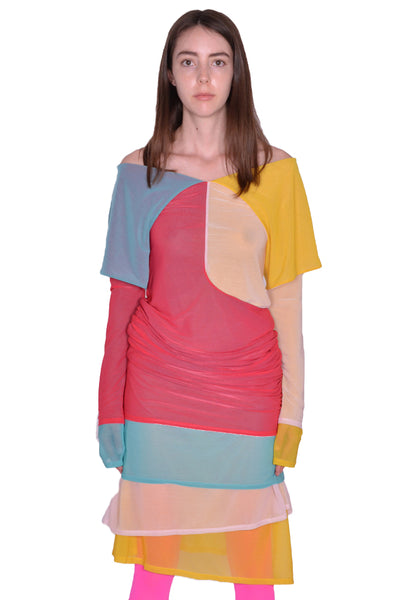 KIKO KOSTADINOV KKWSS23D04-17 MORA LAYERED DRESS MULTI COLOR SS23 | DOSHABURI Online Shop