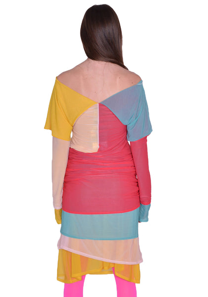 KIKO KOSTADINOV KKWSS23D04-17 MORA LAYERED DRESS MULTI COLOR SS23 | DOSHABURI Online Shop