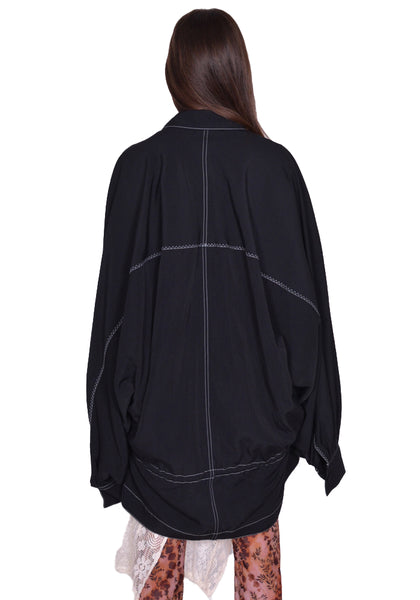 KIKO KOSTADINOV KKWSS23J04-11 RIHANNON JACKET CROW BLACK SS23 | DOSHABURI Online Shop