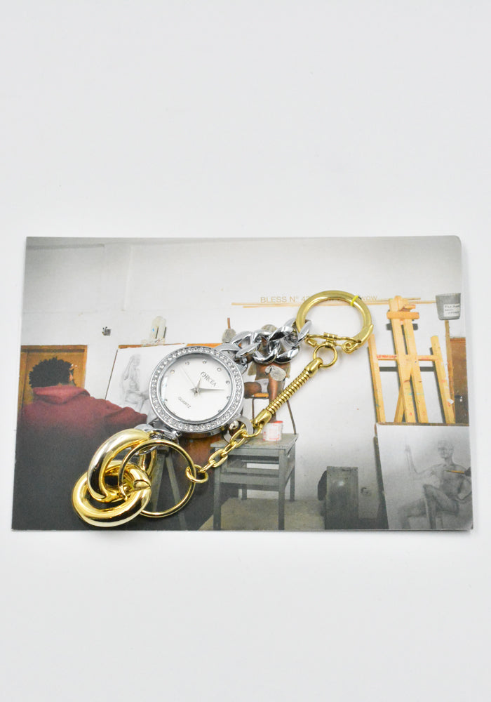 BLESS N°73 MATERIALMIX BRACELET WATCHSILVER SS26 | DOSHABURI Shop
