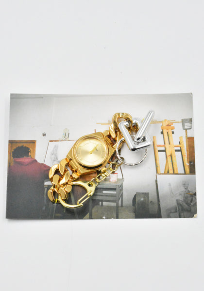 BLESS N°73 MATERIALMIX BRACELET WATCH GOLD SS26 | DOSHABURI Shop