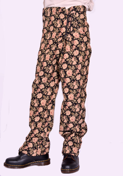BLESS Nº 78 3080 SMLXL LONG TROUSERS FLOWER GOBELIN BLACK | DOSHABURI Online Shop