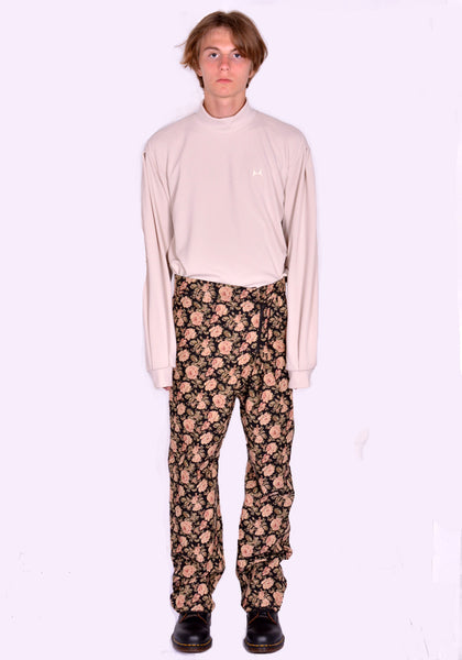 BLESS Nº 78 3080 SMLXL LONG TROUSERS FLOWER GOBELIN BLACK | DOSHABURI Online Shop
