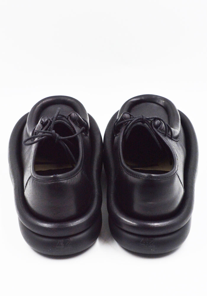 CAMPERLAB A500037-001 AQUA LEATHER SHOES BLACK FW25 | DOSHABURI Shop