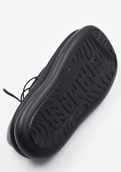 CAMPERLAB A500037-001 AQUA LEATHER  SHOES BLACK FW25 | DOSHABURI Shop