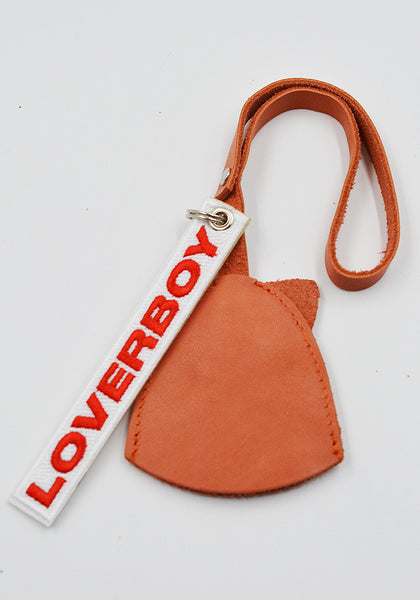 CHARLES JEFFREY LOVERBOY BAG TAG ORANGE FW25 | DOSHABURI Online Shop