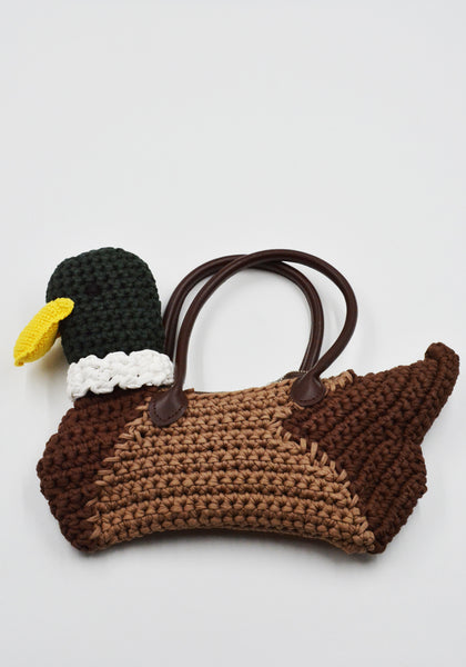CHARLES JEFFREY LOVERBOY DUCK BAG BROWN/GREEN FW25 | DOSHABURI Shop
