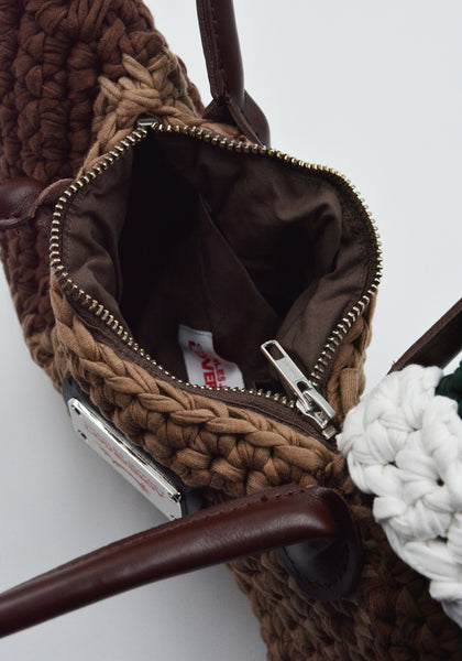 CHARLES JEFFREY LOVERBOY DUCK BAG BROWN/GREEN FW25 | DOSHABURI Shop