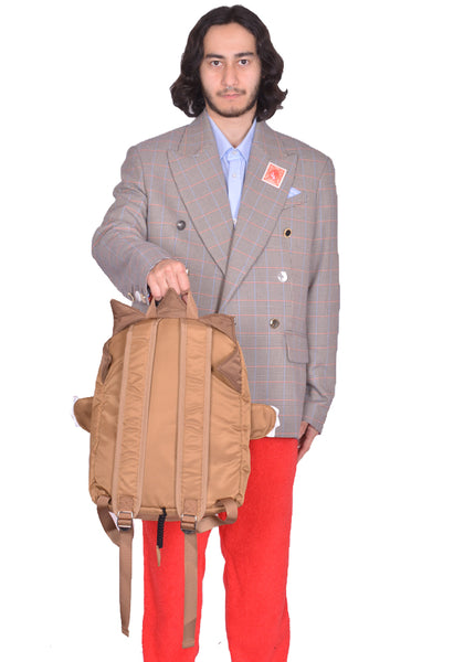 CHARLES JEFFREY LOVERBOY LION RUCKSACK BEIGE SS25 | DOSHABURI shop