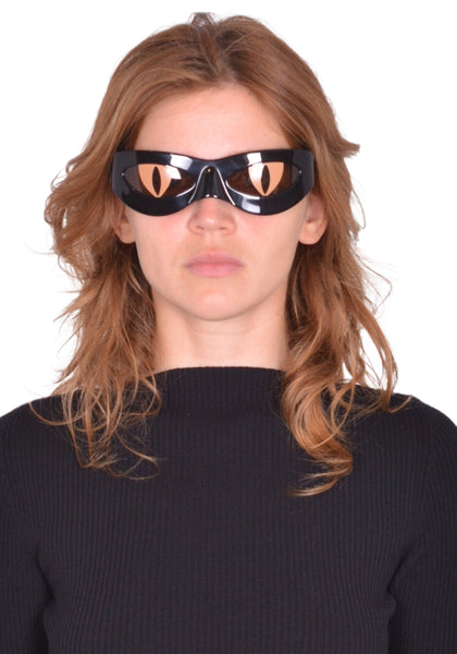 CHARLES JEFFREY LOVERBOY NEKO SUNGLASSES BLACK SS25 | DOSHABURI Shop