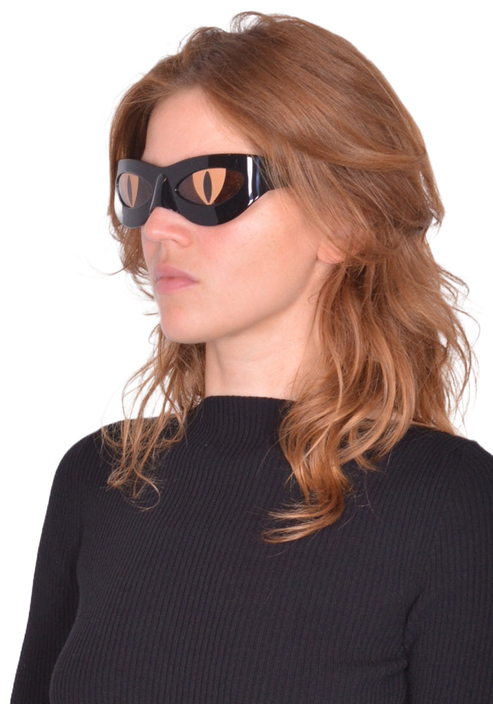 CHARLES JEFFREY LOVERBOY NEKO SUNGLASSES BLACK SS25