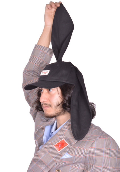 CHARLES JEFFREY LOVERBOY RABBIT EARS CAP BLACK SS25 | DOSHABURI Shop