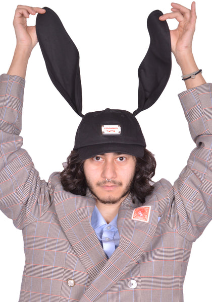 CHARLES JEFFREY LOVERBOY RABBIT EARS CAP BLACK SS25 | DOSHABURI Shop