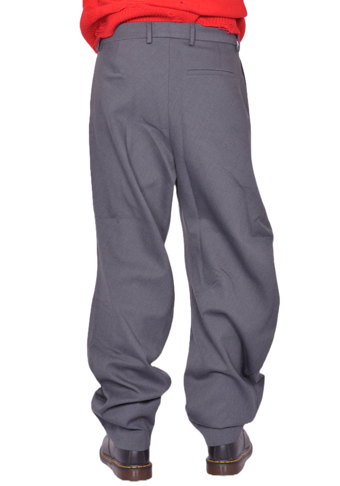 CHARLES JEFFREY LOVERBOY TOPSY TURVY TROUSERS GREY FW25 | DOSHABURI