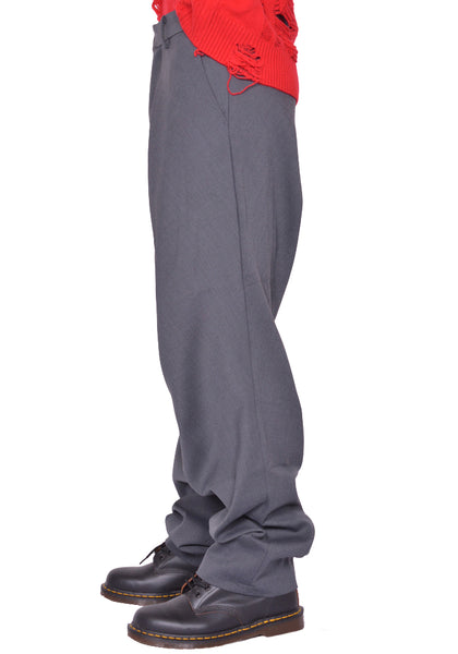 CHARLES JEFFREY LOVERBOY TOPSY TURVY TROUSERS GREY FW25 | DOSHABURI Shop