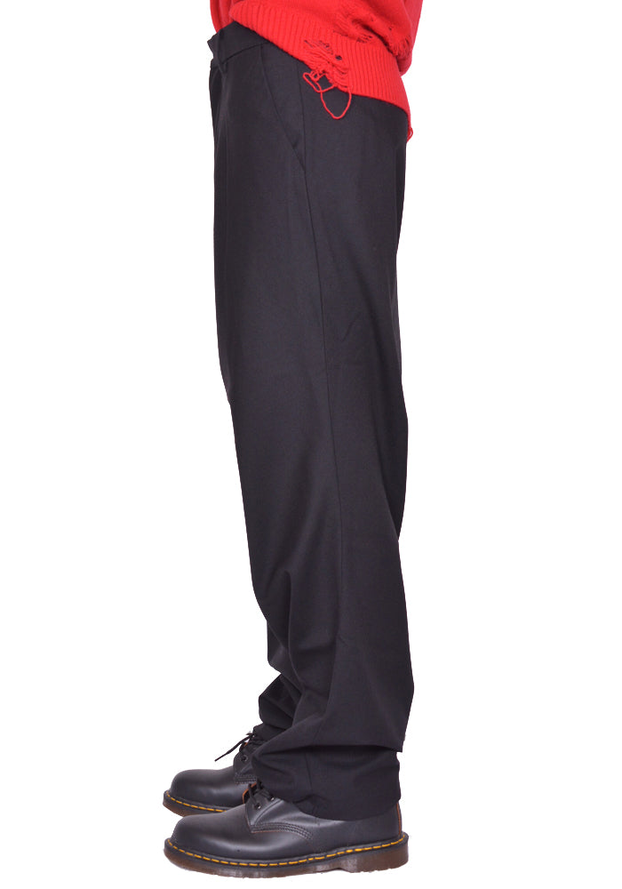 CHARLES JEFFREY LOVERBOY TOPSY TURVY TROUSER BLACK FW25 | DOSHABURI
