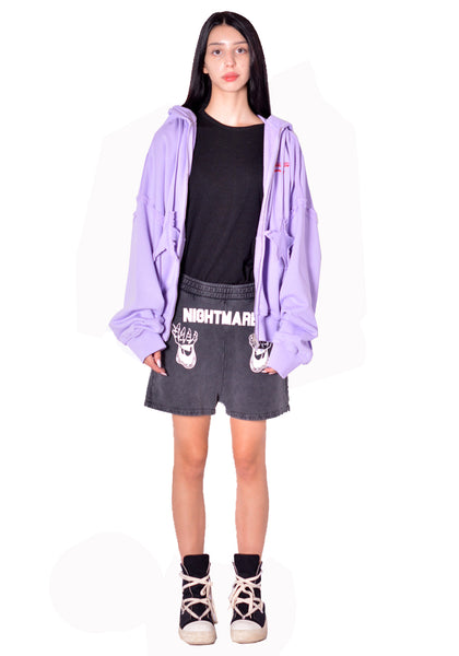 CHARLES JEFFREY LOVERBOY 064100301 UNISEX STAR HOODY PURPLE (New Season FW26)