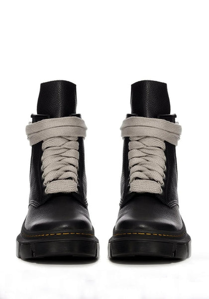 RICK OWENS x DR. MARTENS DM01D7810 1460 DMXL JUMBO LACE BOOTS BLACK SS24 | DOSHAB|URI Online Shop