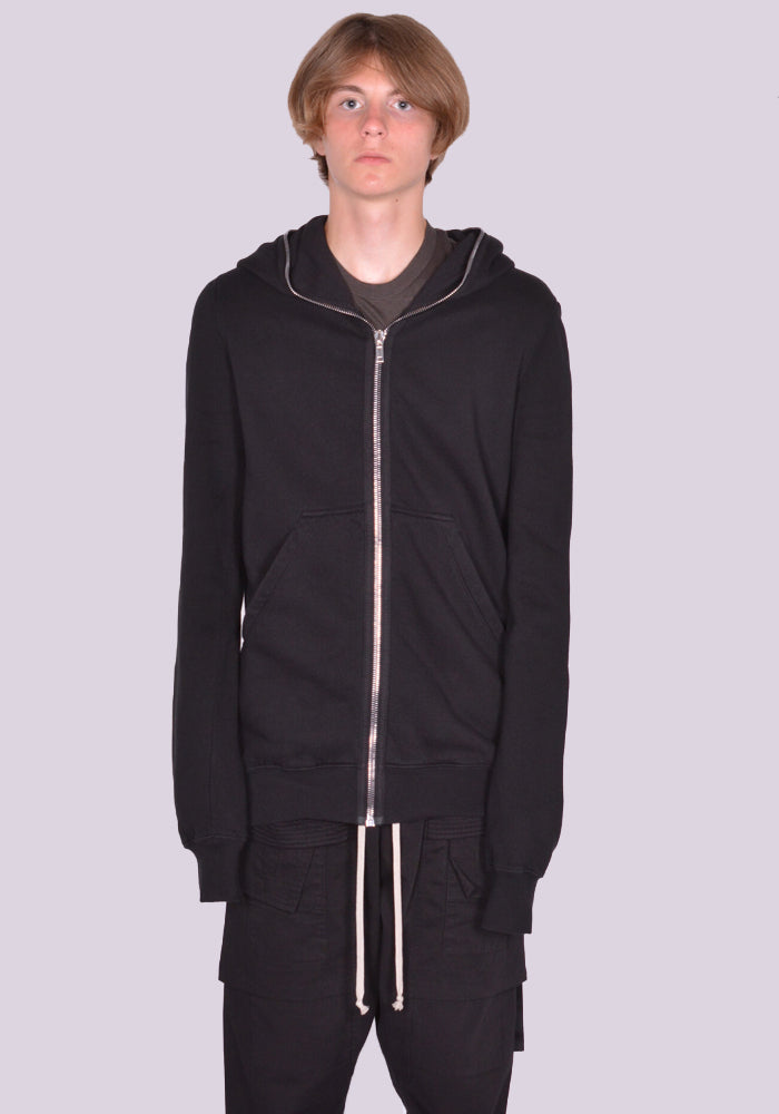 RICK OWENS DRKSHDW GIMP ZIP SWEAT HOODIE BLACK FW24 RICK OWENS DRKSHDW GIMP ZIP SWEAT HOODIE BLACK FW24