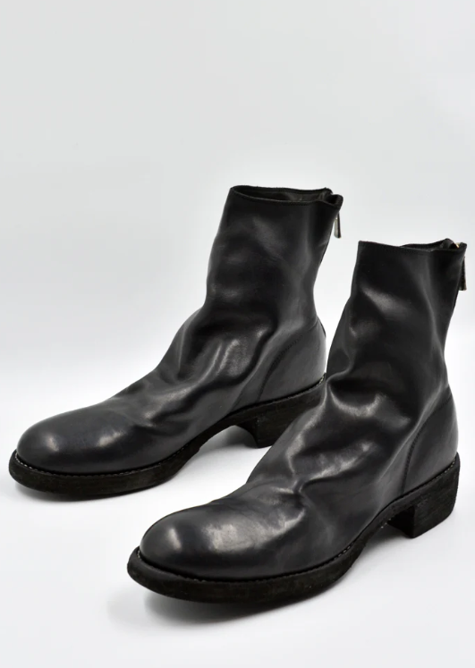 GUIDI グイディ 796V HORSE FULL GRAIN 40 GUIDI 796ZX HORSE FULL GRAIN LEATHER SHORT BOOTS BLACK | DOSHABURI