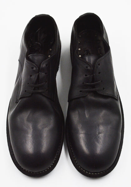 GUIDI 992 DONKEY FULL GRAIN LEATHER DERBY SHOES BLACK | DOSHABURI Shop