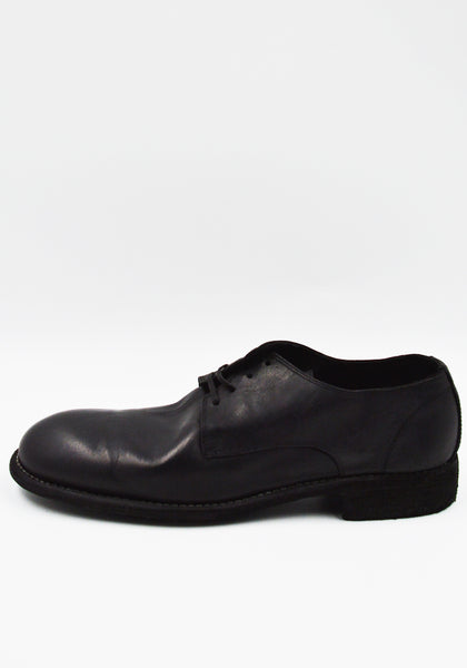 GUIDI 992 DONKEY FULL GRAIN LEATHER DERBY SHOES BLACK | DOSHABURI Shop