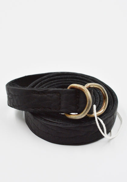 GUIDI BLT0 UNISEX BISON FULL GRAIN LEATHER BELT BLACK | DOSHABURI Shop