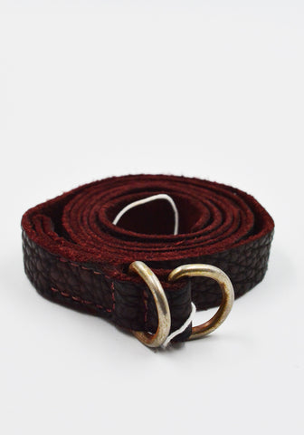 GUIDI BLT0 UNISEX BISON FULL GRAIN LEATHER BELT BROWN | DOSHABURI Shop
