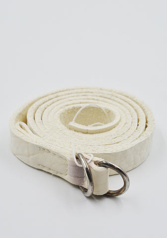 GUIDI BLT0 UNISEX BISON FULL GRAIN LEATHER BELT WHITE | DOSHABURI Shop