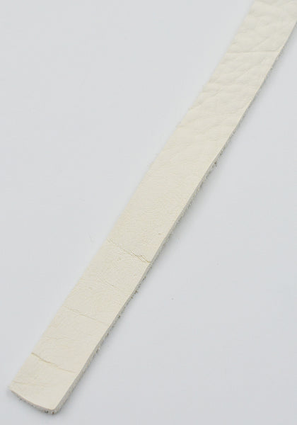 GUIDI BLT0 UNISEX BISON FULL GRAIN LEATHER BELT WHITE | DOSHABURI Shop